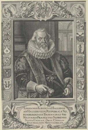 Bildnis des Iohannes Albertus Hallerus ab Hallerstein