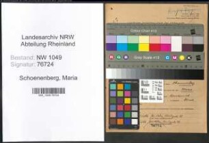 Entnazifizierung Maria Schoenenberg , geb. 02.02.1916 (Lehrerin)