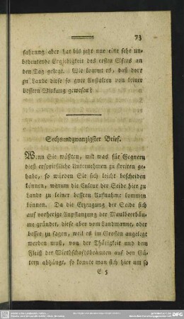 Sechsundzwanzigster Brief