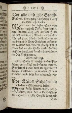 [Krebs, Geschwüre, Flechten]
