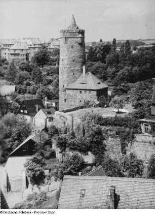 Bautzen. Blick von der Inneren Lauenstraße 8 zur Alten Wasserkunst (1558;. Röhrscheidt )