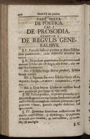Pars Sexta. De Poetica.