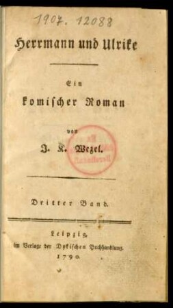 Bd. 3: Herrmann und Ulrike