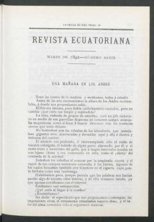 Marzo de 1892 - Número XXXIX