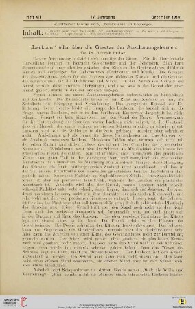 Heft XII (Dezember 1910)