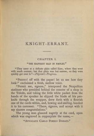 Knight-errant. 1