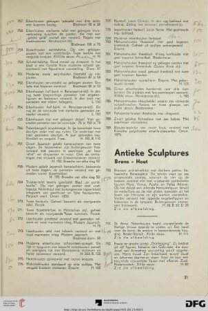 Antieke sculptures brons - hout (Nr. 790-841)