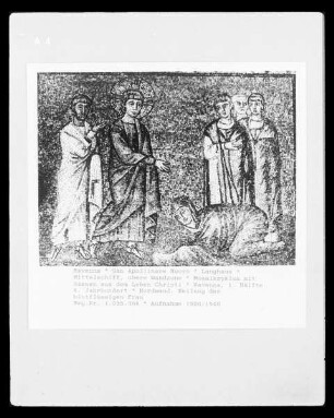 Mosaiken der Obergadenwände — Christusszenen — Heilung der Blutflüssigen