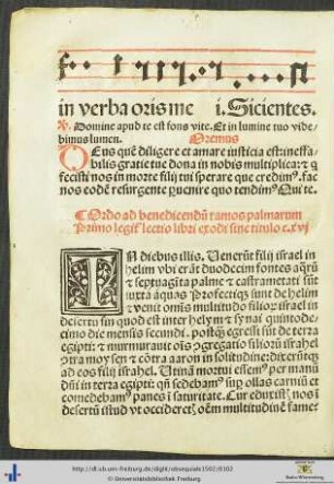Ordo ad benedicendum ramos palmarum