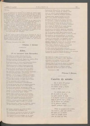 Canción de antaño.