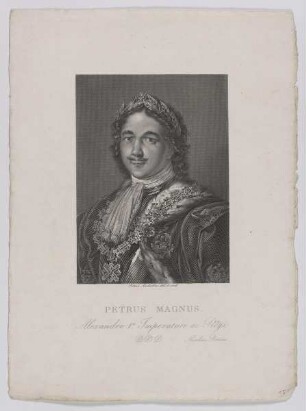 Bildnis des Petrus Magnus, Zar von Russland
