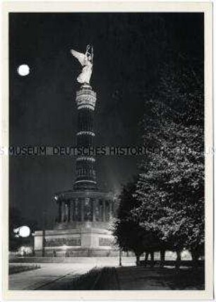 Berlin, Siegessäule bei Nacht
