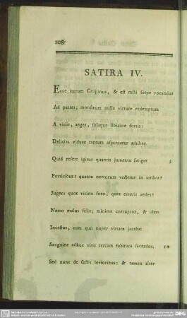 Satira IV.