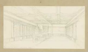 Holzvertäfelter Saal in Rothenburg ob der Tauber