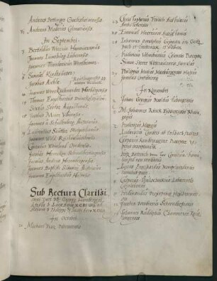 Winterhalbjahr 1593/1594. Rektorat Georg Hamberger