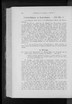 Verhandlungen zu Kopenhagen. - 1424 Okt. 8.