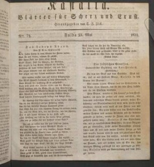 Ausgabe vom 20. Mai 1832.