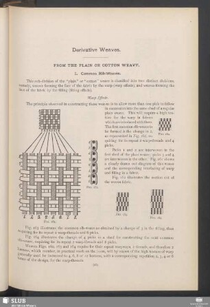 Derivative weaves. From the plain or cotton weave