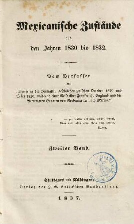 Mexicanische Zustände aus den Jahren 1830 bis 1832, 2