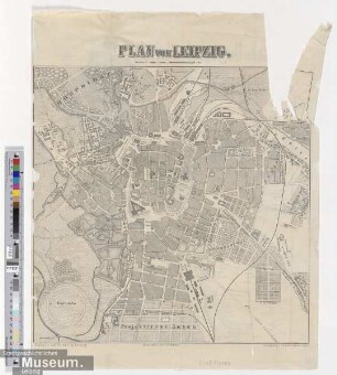 Karte der Umgegend von Leipzig