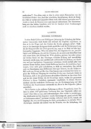 6. Kapitel: Ecclesia Catholica