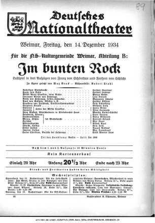 Im bunten Rock