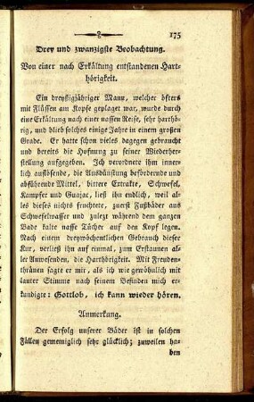 Drey und zwanzigste Beobachtung.