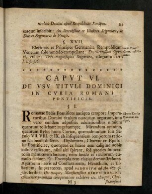 93-96, Caput VI