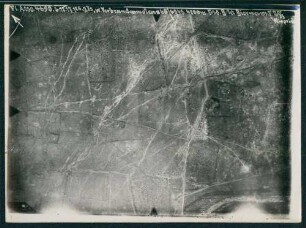 Foto des Geländes westlich von Verbrande Molen südöstlich von Ypern (Luftbild)