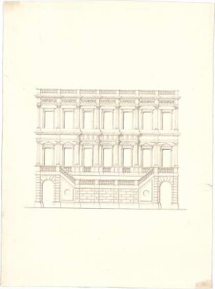 Zocher, Ernst; Architektonische Entwürfe - Teilansicht