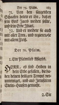 285-296, 79.-81. Psalm.