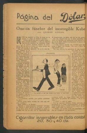 Oración fúnebre del incorregible Kube