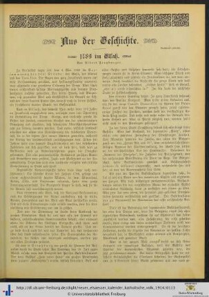 1789 im Elsaß.