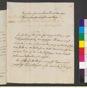 Brief von Quandt, Johann Gottlob von an Goethe, Johann Wolfgang von