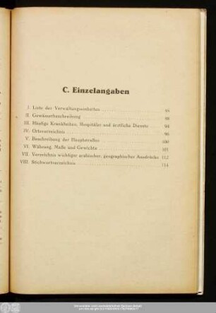 C. Einzelangaben