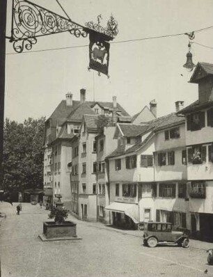 Lindau am Bodensee, Blick in die Cramergasse : Lindau am Bodensee. Blick in die Cramergasse