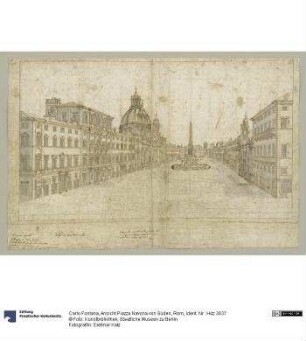 Ansicht Piazza Navona von Süden, Rom