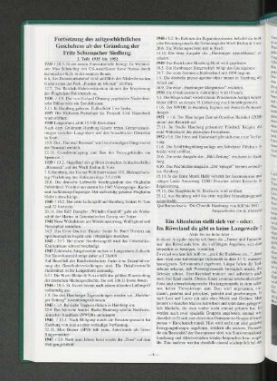 Fortsetzung des zeitgeschichtlichen Geschehens ab der Gündung der Fritz-Schumacher-Siedlung