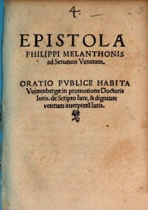 Epistola ad Senatum Venetum