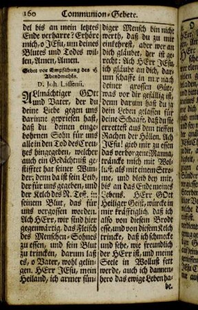 Communion-Gebete - Abendmahl