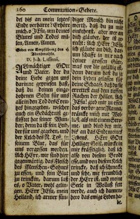 Communion-Gebete - Abendmahl