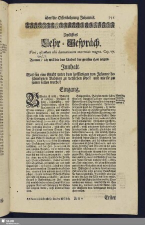 Zwölfftes Lehr-Gespräch