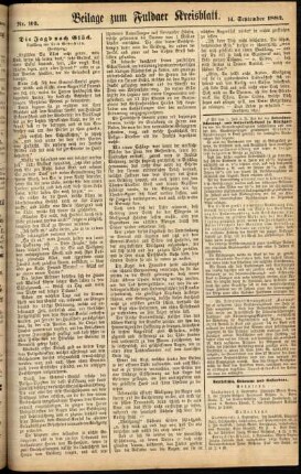 Zweite Ausgabe vom Donnerstag, den 14. September 1882.