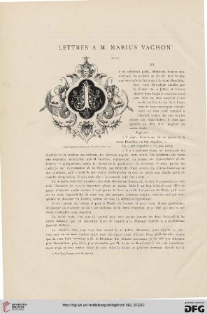 8: Lettres à M. Marius Vachon, [2]