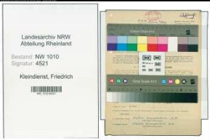 Entnazifizierung Friedrich Kleindienst , geb. 20.10.1909 (Ingenieur)