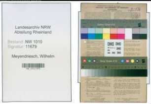 Entnazifizierung Wilhelm Meyendriesch , geb. 13.01.1892 (Stadtinspektor)