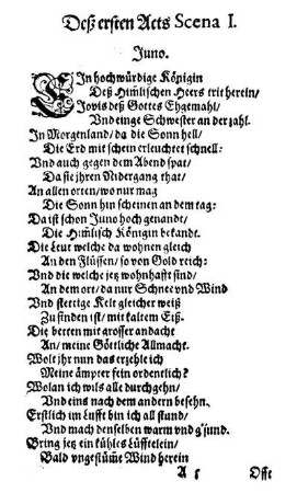 Deß ersten Acts [...]