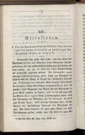 Recensionen. Kap. XVI.