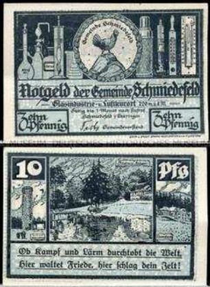 Schmiedefeld, Notgeldserie, 10 Pfennig
