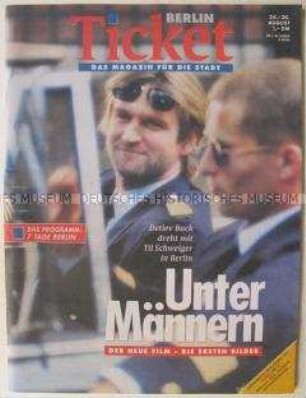 Erste Ausgabe des Programmzeitschrift "Berlin-Ticket"